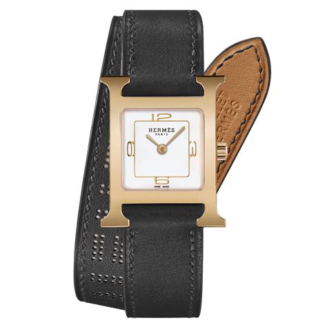 hermes heure h watch black|hermes unisex 21010.